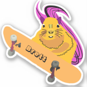 Adesivo Esquilo malvado #774 Brett Skateboard