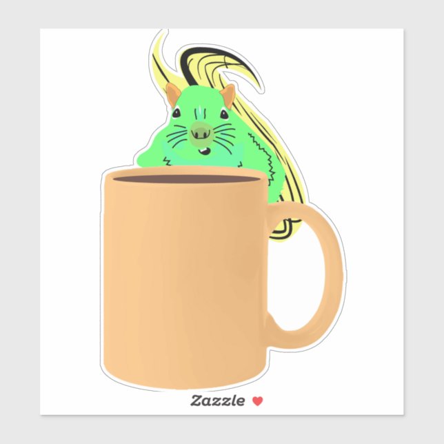 Adesivo Esquilo malvado #800 (Folha)