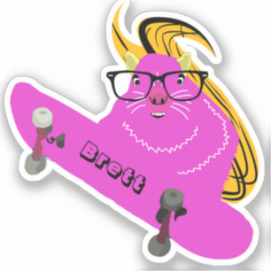 Adesivo Esquilo malvado #807 Brett Skateboard