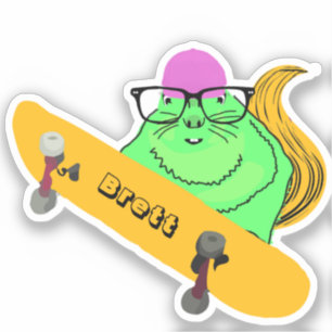 Adesivo Esquilo malvado #817 Brett Skateboard