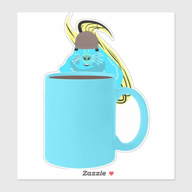 Adesivo Esquilo malvado #824 (Folha)