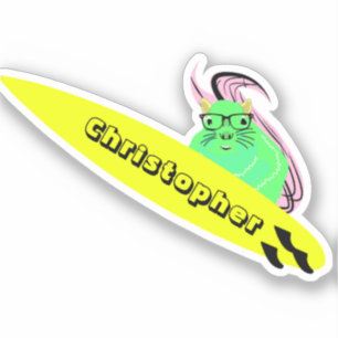 Adesivo Esquilo Malvado #826 Surfe