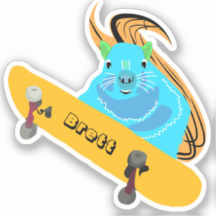 Adesivo Esquilo malvado #830 Brett Skateboard