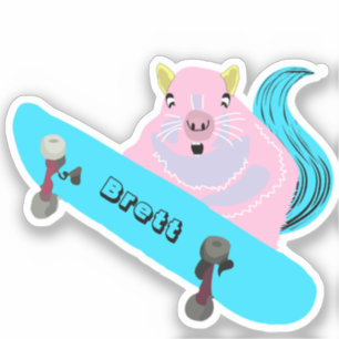 Adesivo Esquilo malvado #834 Brett Skateboard