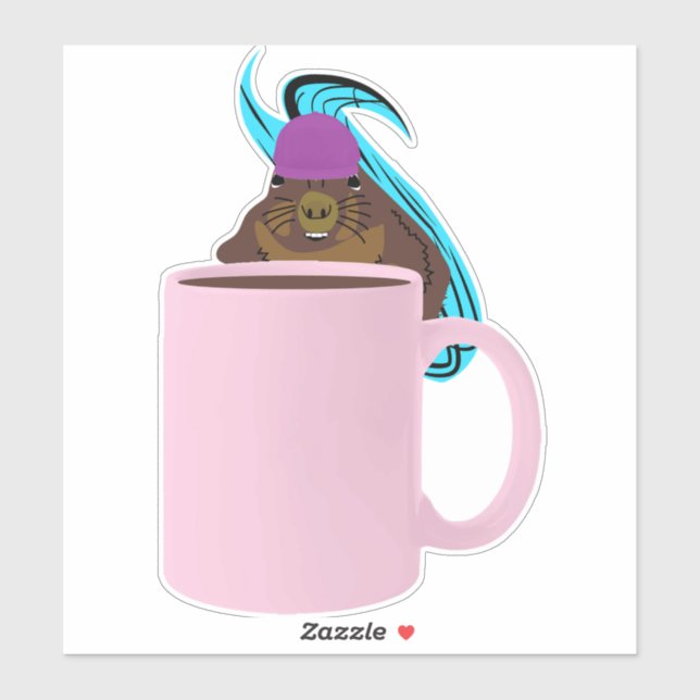 Adesivo Esquilo malvado #841 (Folha)