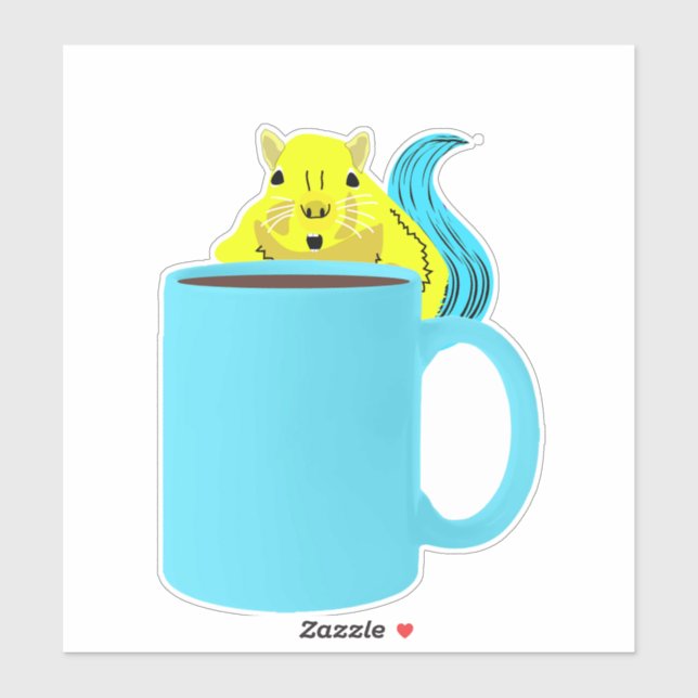 Adesivo Esquilo malvado #852 (Folha)