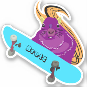 Adesivo Esquilo malvado #854 Brett Skateboard