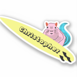 Adesivo Esquilo Malvado #861 Surfe