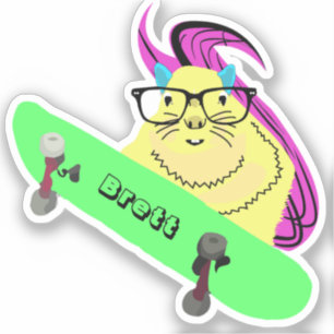 Adesivo Esquilo malvado #873 Brett Skateboard