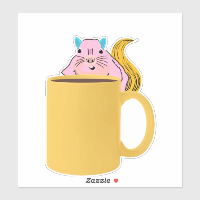 Adesivo Esquilo malvado #891 (Folha)