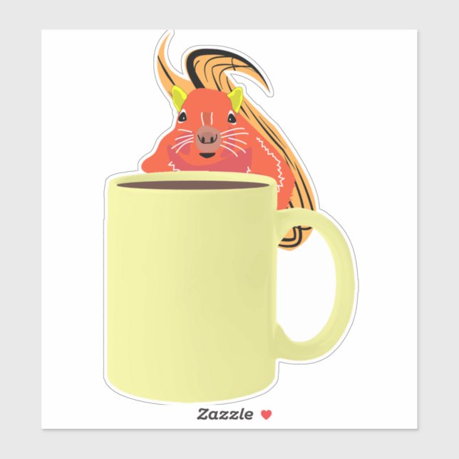 Adesivo Esquilo malvado #897 (Folha)