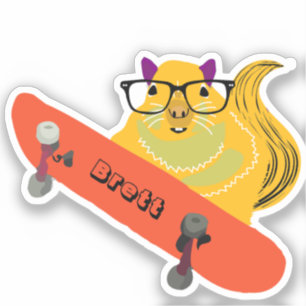 Adesivo Esquilo malvado #931 Brett Skateboard