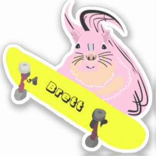 Adesivo Esquilo malvado #936 Brett Skateboard