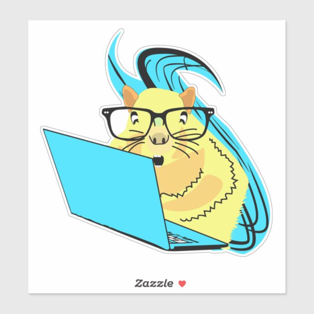 Adesivo Esquilo malvado nº 133 (Folha)