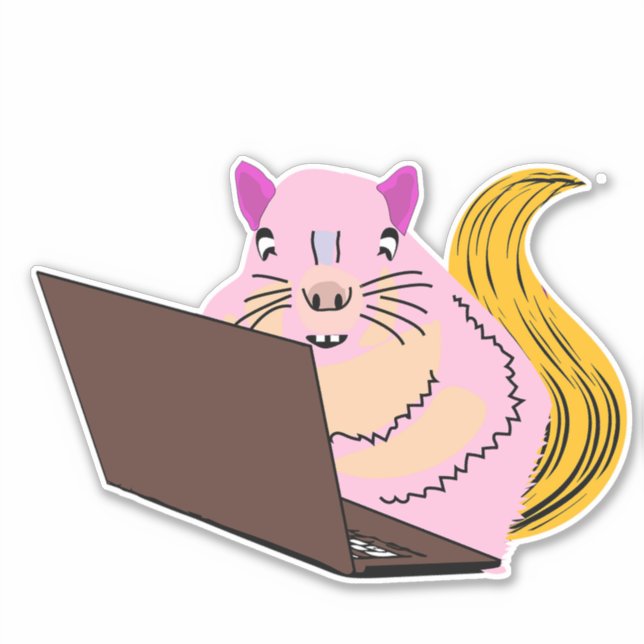 Adesivo Esquilo malvado nº 165 (Frente)