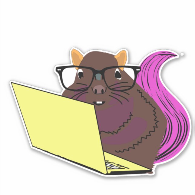 Adesivo Esquilo malvado nº 214 (Frente)