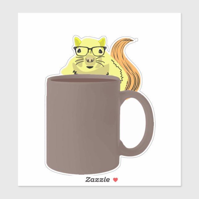 Adesivo Esquilo malvado nº 419 (Folha)