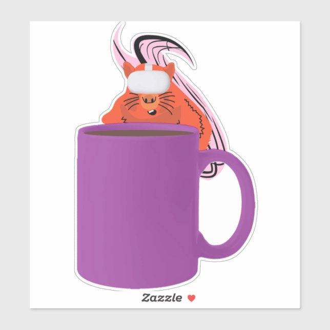 Adesivo Esquilo malvado nº 469 (Folha)