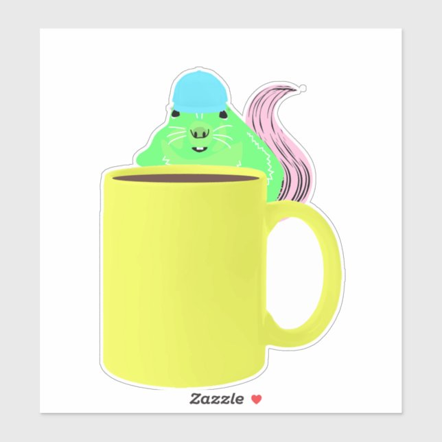 Adesivo Esquilo malvado nº 725 (Folha)