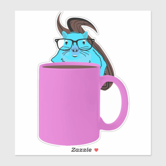 Adesivo Esquilo malvado nº 938 (Folha)