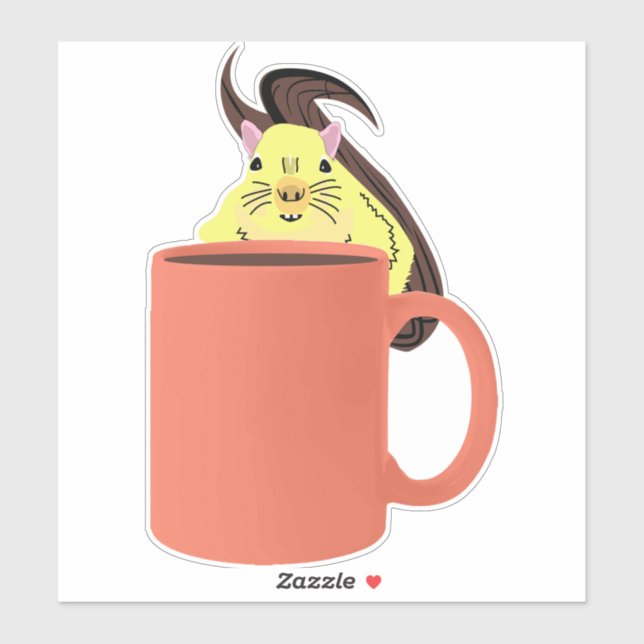 Adesivo Esquilo malvado nº 950 (Folha)