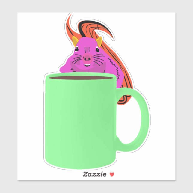 Adesivo Esquilo Malvado nº 978 Sticker (Folha)