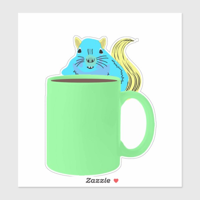 Adesivo Esquilo Malvado nº 978 Sticker (Folha)