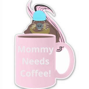 Adesivo Esquilo Naufragado #342 Café Cup