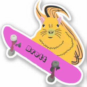 Adesivo Esquilo Travesso #502 Brett Skateboarding