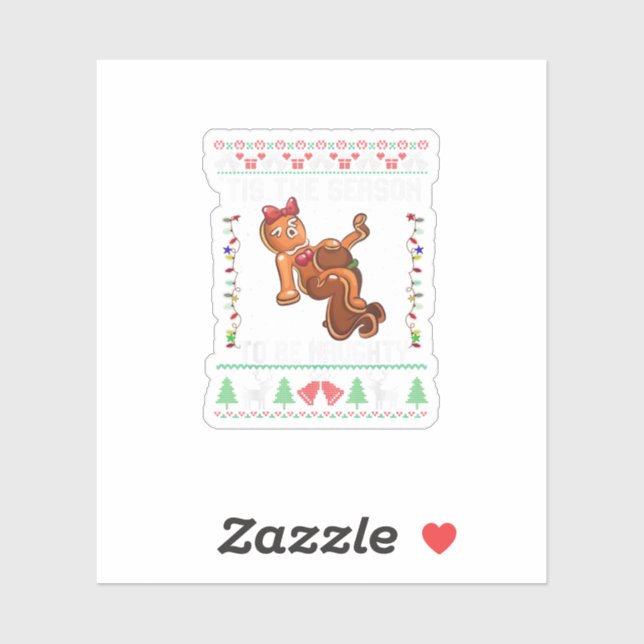 Adesivo Esta É A Época Para Ser Um Natal Malvado (Folha)