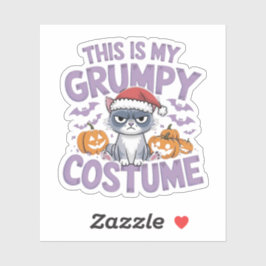 Adesivo Esta é minha fantasia rabugenta - Design engraçada