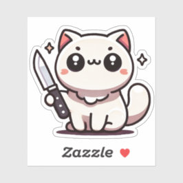 Adesivo Estabilidade: o vinil-Sticker de Gato Kawaii
