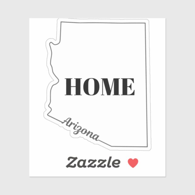 Adesivo Estado da ARIZONA (Folha)