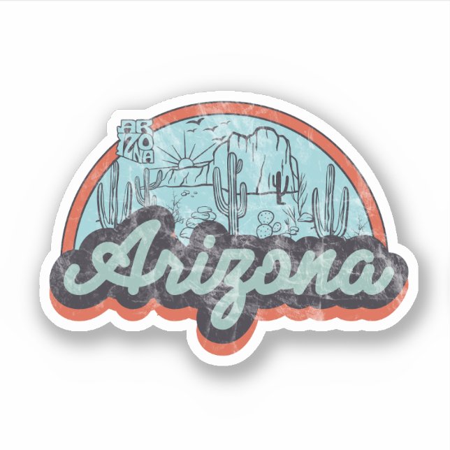 Adesivo Estado da Arizona (Frente)