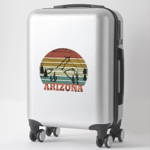 Adesivo Estado da arizona vintage sunset scape horizontal 