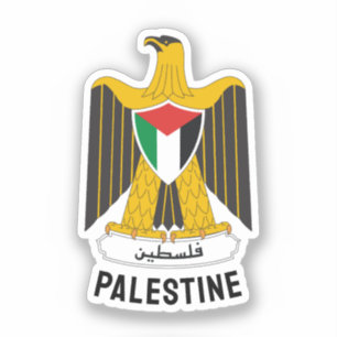 Adesivo Estado da Palestina casaco de armas