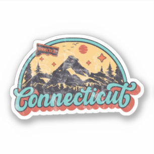 Adesivo Estado de Connecticut
