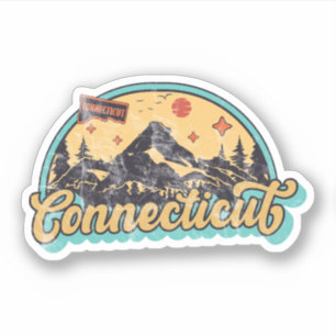 Adesivo Estado de Connecticut