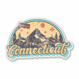 Adesivo Estado de Connecticut