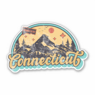 Adesivo Estado de Connecticut