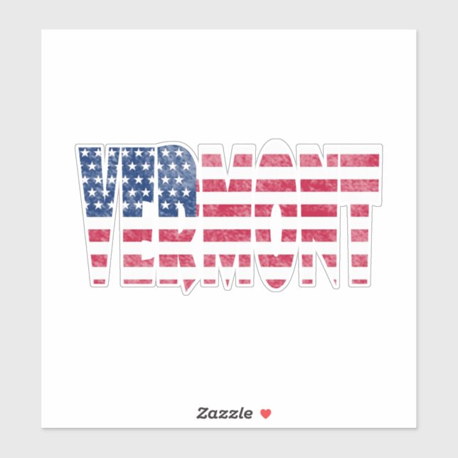 Adesivo estado de Vermont  (Folha)