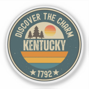 Adesivo Estado do Bluegrass do Kentucky Lembrança