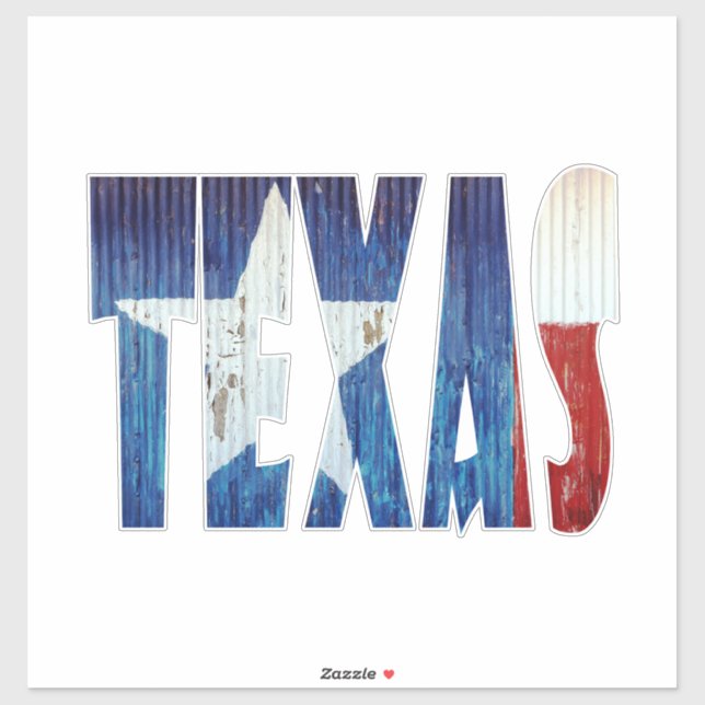 Adesivo estado do Texas (Folha)