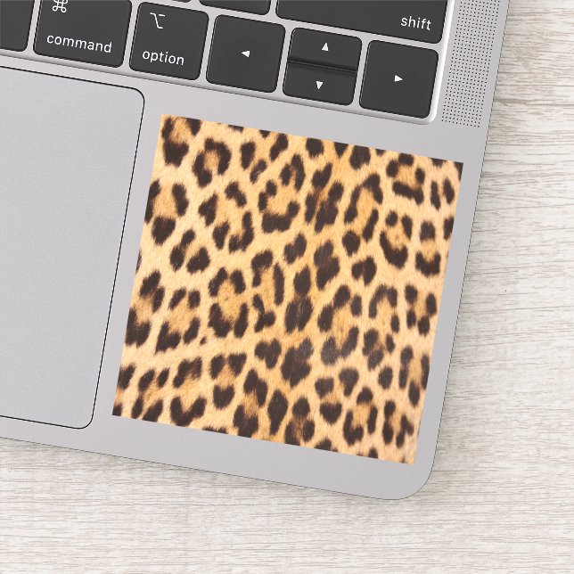 Adesivo estampagem de leopardo-do-safari selvagem feminino (Detalhe)