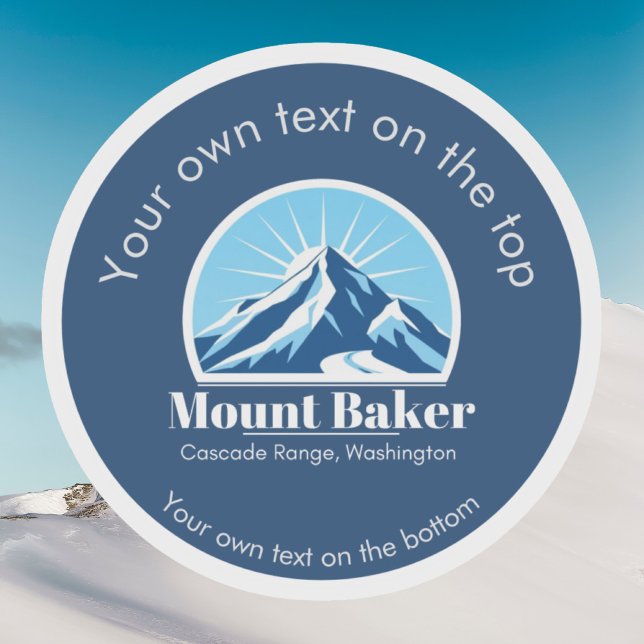 Adesivo Estância de esqui Mount Baker Cascade Washington  (Criador carregado)