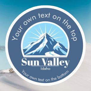 Adesivo Estância de esqui Sun Valley Idaho EUA