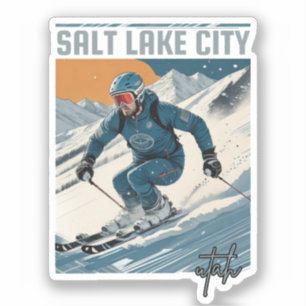 Adesivo estâncias de esqui de Salt Lake City Utah