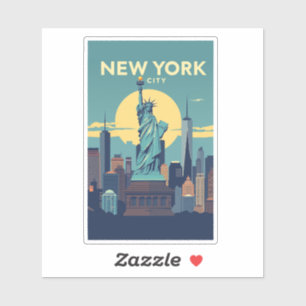 Adesivo Estátua da Liberdade da Cidade de Nova York Viagem