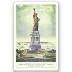 Adesivo Estátua da Liberdade Vintage