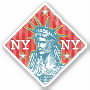 Adesivo Estátua Nova Iorque da Liberdade - Retro NY Viage